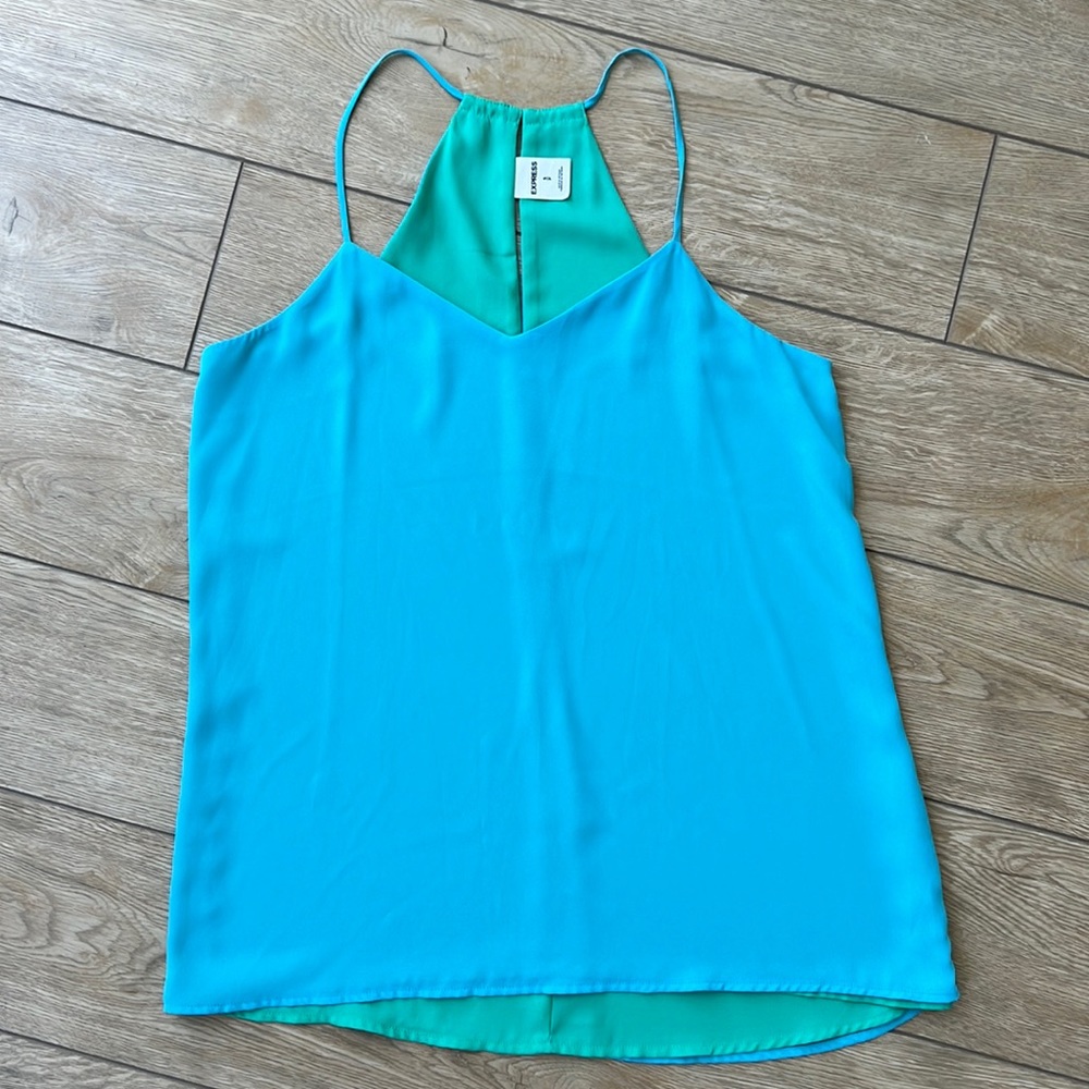 Express Reversible Barcelona Cami - Blue/Green